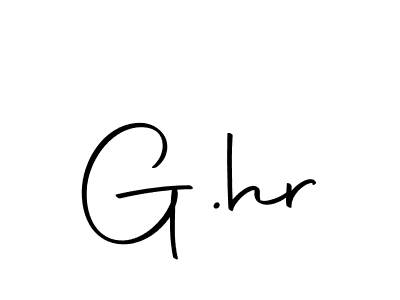 The best way (Autography-DOLnW) to make a short signature is to pick only two or three words in your name. The name G.hr include a total of six letters. For converting this name. G.hr signature style 10 images and pictures png