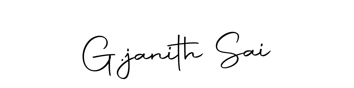 G.janith Sai stylish signature style. Best Handwritten Sign (Autography-DOLnW) for my name. Handwritten Signature Collection Ideas for my name G.janith Sai. G.janith Sai signature style 10 images and pictures png