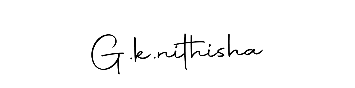 Design your own signature with our free online signature maker. With this signature software, you can create a handwritten (Autography-DOLnW) signature for name G.k.nithisha. G.k.nithisha signature style 10 images and pictures png