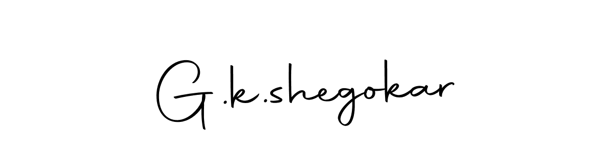 Create a beautiful signature design for name G.k.shegokar. With this signature (Autography-DOLnW) fonts, you can make a handwritten signature for free. G.k.shegokar signature style 10 images and pictures png