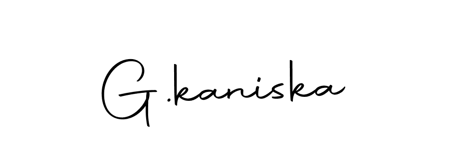 Design your own signature with our free online signature maker. With this signature software, you can create a handwritten (Autography-DOLnW) signature for name G.kaniska. G.kaniska signature style 10 images and pictures png