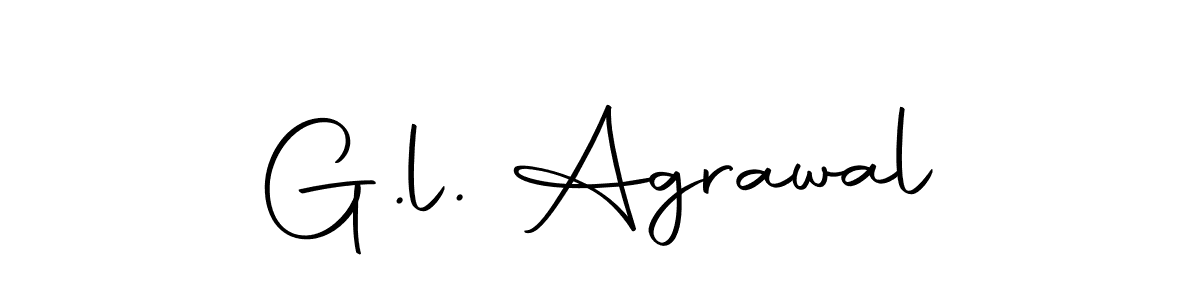 Make a beautiful signature design for name G.l. Agrawal. With this signature (Autography-DOLnW) style, you can create a handwritten signature for free. G.l. Agrawal signature style 10 images and pictures png