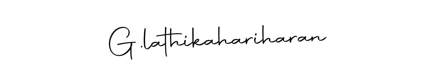 Create a beautiful signature design for name G.lathikahariharan. With this signature (Autography-DOLnW) fonts, you can make a handwritten signature for free. G.lathikahariharan signature style 10 images and pictures png