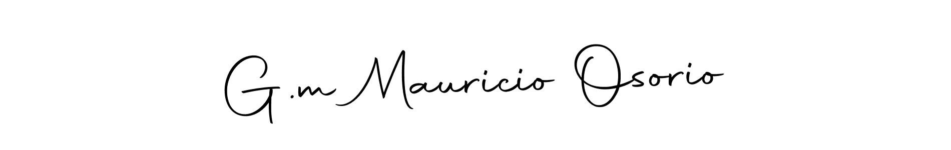 Make a short G.m Mauricio Osorio signature style. Manage your documents anywhere anytime using Autography-DOLnW. Create and add eSignatures, submit forms, share and send files easily. G.m Mauricio Osorio signature style 10 images and pictures png