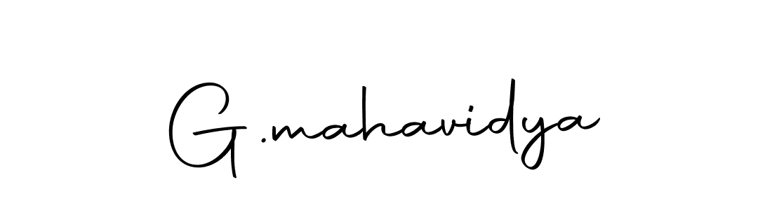 Design your own signature with our free online signature maker. With this signature software, you can create a handwritten (Autography-DOLnW) signature for name G.mahavidya. G.mahavidya signature style 10 images and pictures png