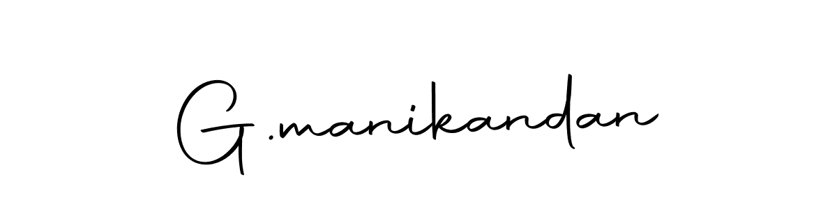 How to make G.manikandan name signature. Use Autography-DOLnW style for creating short signs online. This is the latest handwritten sign. G.manikandan signature style 10 images and pictures png