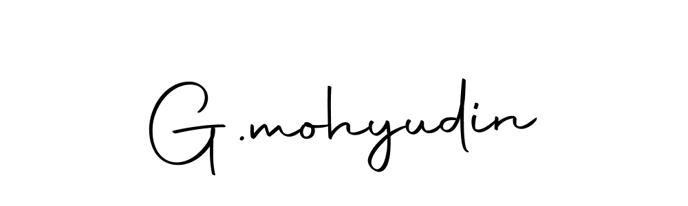 Create a beautiful signature design for name G.mohyudin. With this signature (Autography-DOLnW) fonts, you can make a handwritten signature for free. G.mohyudin signature style 10 images and pictures png