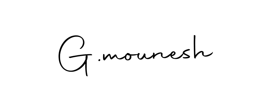 How to make G.mounesh signature? Autography-DOLnW is a professional autograph style. Create handwritten signature for G.mounesh name. G.mounesh signature style 10 images and pictures png