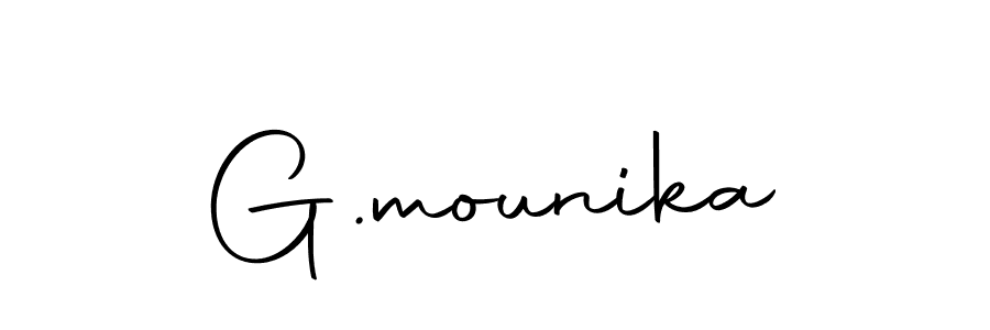 This is the best signature style for the G.mounika name. Also you like these signature font (Autography-DOLnW). Mix name signature. G.mounika signature style 10 images and pictures png