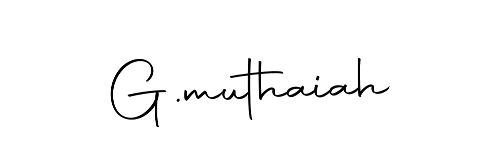 Design your own signature with our free online signature maker. With this signature software, you can create a handwritten (Autography-DOLnW) signature for name G.muthaiah. G.muthaiah signature style 10 images and pictures png