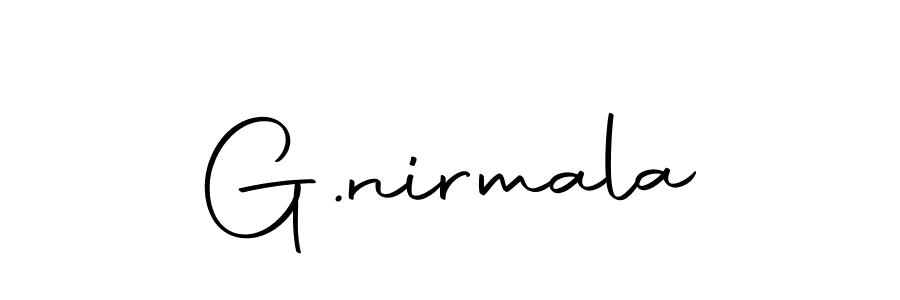 How to make G.nirmala name signature. Use Autography-DOLnW style for creating short signs online. This is the latest handwritten sign. G.nirmala signature style 10 images and pictures png