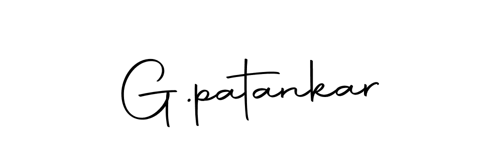 Design your own signature with our free online signature maker. With this signature software, you can create a handwritten (Autography-DOLnW) signature for name G.patankar. G.patankar signature style 10 images and pictures png