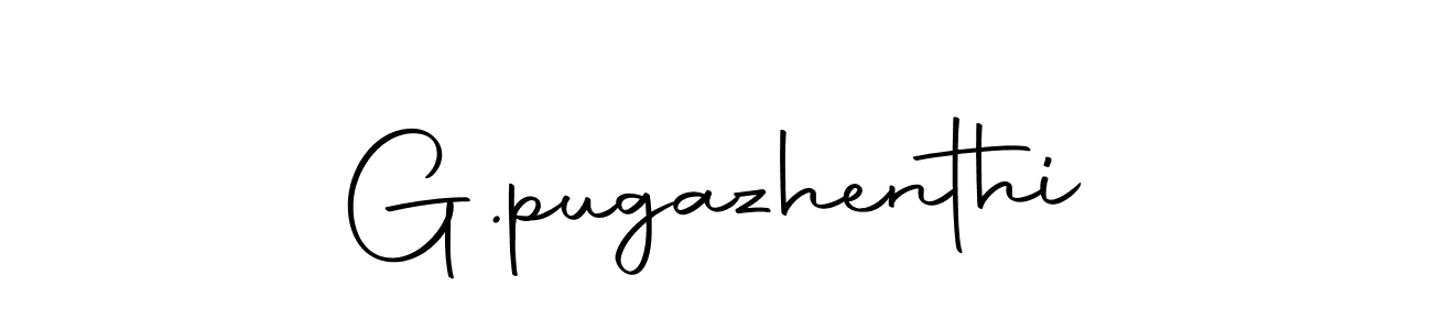 How to make G.pugazhenthi name signature. Use Autography-DOLnW style for creating short signs online. This is the latest handwritten sign. G.pugazhenthi signature style 10 images and pictures png