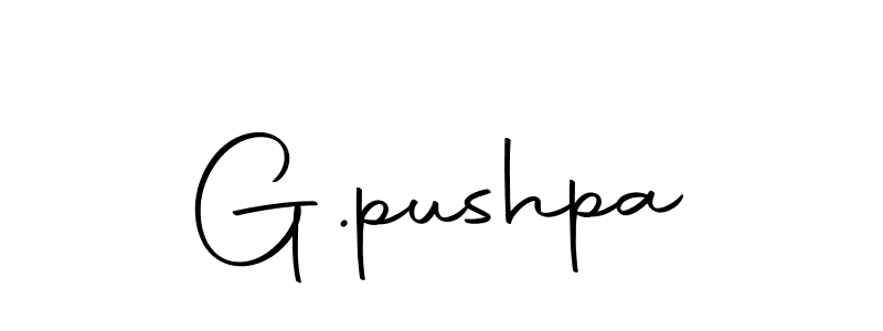 How to make G.pushpa name signature. Use Autography-DOLnW style for creating short signs online. This is the latest handwritten sign. G.pushpa signature style 10 images and pictures png