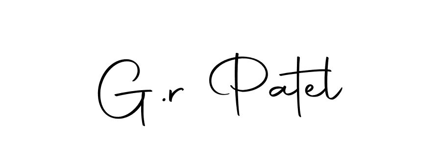 How to make G.r Patel signature? Autography-DOLnW is a professional autograph style. Create handwritten signature for G.r Patel name. G.r Patel signature style 10 images and pictures png