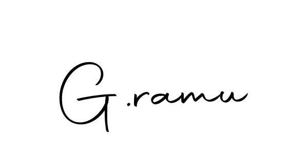 The best way (Autography-DOLnW) to make a short signature is to pick only two or three words in your name. The name G.ramu include a total of six letters. For converting this name. G.ramu signature style 10 images and pictures png