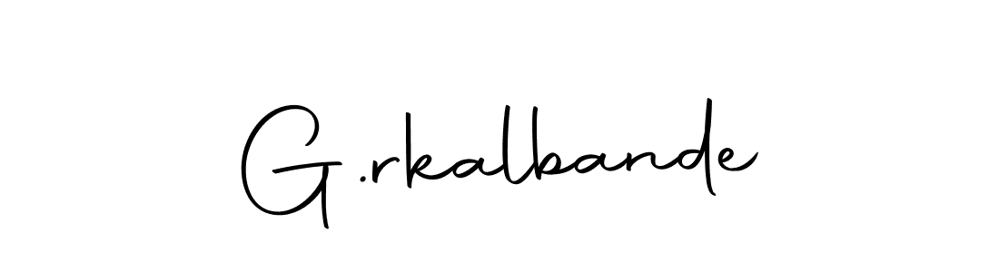 Also we have G.rkalbande name is the best signature style. Create professional handwritten signature collection using Autography-DOLnW autograph style. G.rkalbande signature style 10 images and pictures png