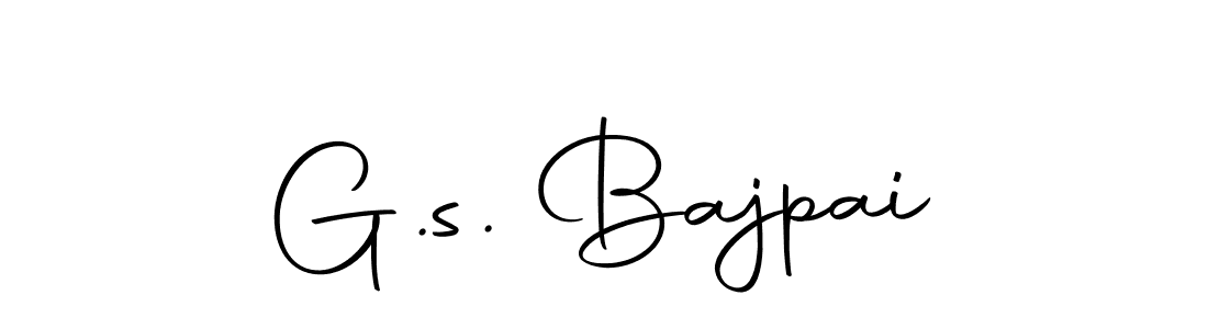 Create a beautiful signature design for name G.s. Bajpai. With this signature (Autography-DOLnW) fonts, you can make a handwritten signature for free. G.s. Bajpai signature style 10 images and pictures png