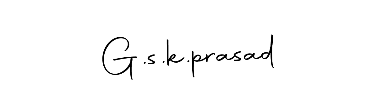 How to make G.s.k.prasad name signature. Use Autography-DOLnW style for creating short signs online. This is the latest handwritten sign. G.s.k.prasad signature style 10 images and pictures png