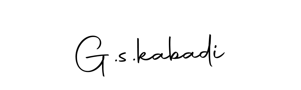 Make a beautiful signature design for name G.s.kabadi. With this signature (Autography-DOLnW) style, you can create a handwritten signature for free. G.s.kabadi signature style 10 images and pictures png