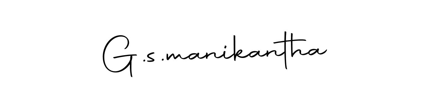 Design your own signature with our free online signature maker. With this signature software, you can create a handwritten (Autography-DOLnW) signature for name G.s.manikantha. G.s.manikantha signature style 10 images and pictures png