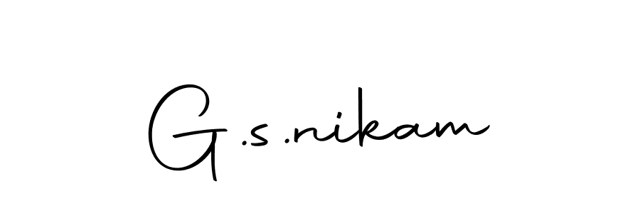 Also we have G.s.nikam name is the best signature style. Create professional handwritten signature collection using Autography-DOLnW autograph style. G.s.nikam signature style 10 images and pictures png