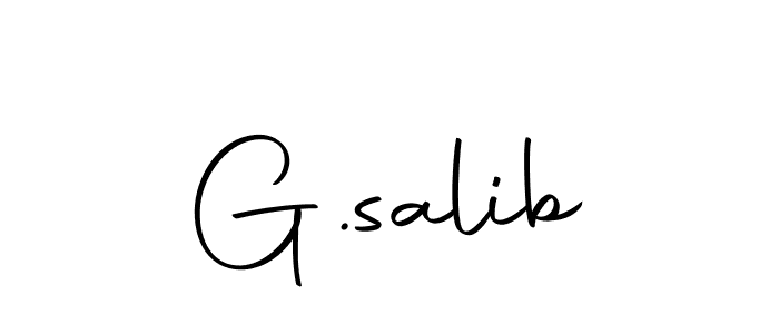 Design your own signature with our free online signature maker. With this signature software, you can create a handwritten (Autography-DOLnW) signature for name G.salib. G.salib signature style 10 images and pictures png