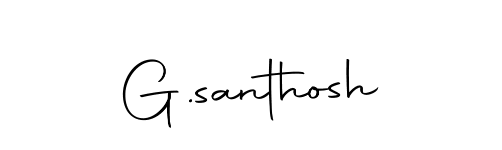 Also we have G.santhosh name is the best signature style. Create professional handwritten signature collection using Autography-DOLnW autograph style. G.santhosh signature style 10 images and pictures png