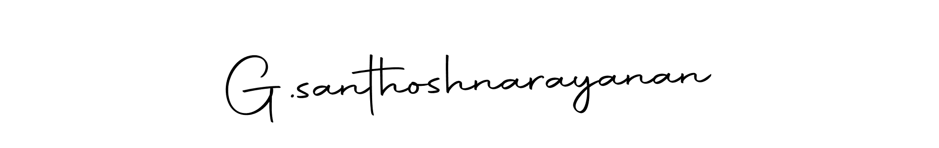 The best way (Autography-DOLnW) to make a short signature is to pick only two or three words in your name. The name G.santhoshnarayanan include a total of six letters. For converting this name. G.santhoshnarayanan signature style 10 images and pictures png