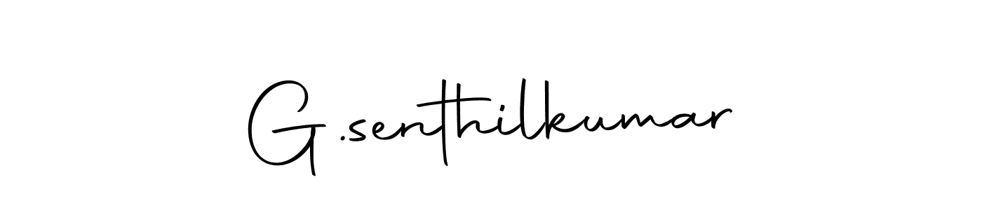 Design your own signature with our free online signature maker. With this signature software, you can create a handwritten (Autography-DOLnW) signature for name G.senthilkumar. G.senthilkumar signature style 10 images and pictures png