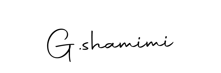 Design your own signature with our free online signature maker. With this signature software, you can create a handwritten (Autography-DOLnW) signature for name G.shamimi. G.shamimi signature style 10 images and pictures png