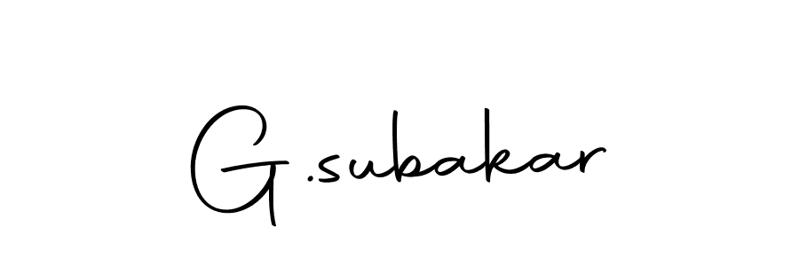 You should practise on your own different ways (Autography-DOLnW) to write your name (G.subakar) in signature. don't let someone else do it for you. G.subakar signature style 10 images and pictures png