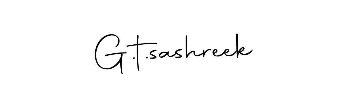 How to make G.t.sashreek signature? Autography-DOLnW is a professional autograph style. Create handwritten signature for G.t.sashreek name. G.t.sashreek signature style 10 images and pictures png