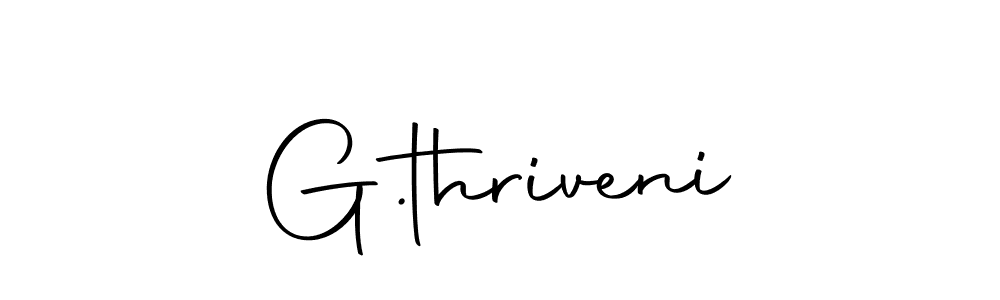 The best way (Autography-DOLnW) to make a short signature is to pick only two or three words in your name. The name G.thriveni include a total of six letters. For converting this name. G.thriveni signature style 10 images and pictures png