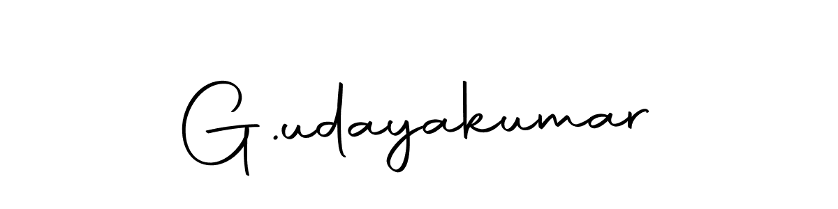 Create a beautiful signature design for name G.udayakumar. With this signature (Autography-DOLnW) fonts, you can make a handwritten signature for free. G.udayakumar signature style 10 images and pictures png