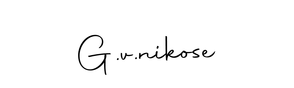 Make a beautiful signature design for name G.v.nikose. Use this online signature maker to create a handwritten signature for free. G.v.nikose signature style 10 images and pictures png