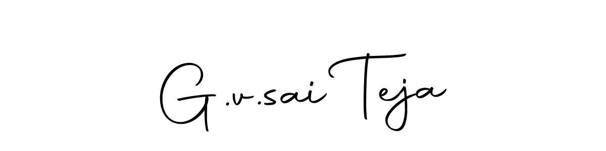 Design your own signature with our free online signature maker. With this signature software, you can create a handwritten (Autography-DOLnW) signature for name G.v.sai Teja. G.v.sai Teja signature style 10 images and pictures png