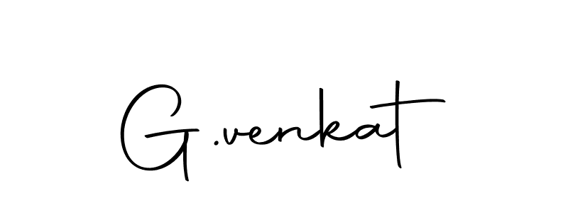 Create a beautiful signature design for name G.venkat. With this signature (Autography-DOLnW) fonts, you can make a handwritten signature for free. G.venkat signature style 10 images and pictures png