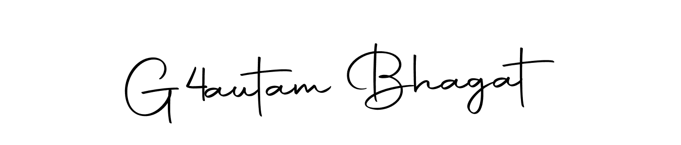 How to make G4autam Bhagat name signature. Use Autography-DOLnW style for creating short signs online. This is the latest handwritten sign. G4autam Bhagat signature style 10 images and pictures png