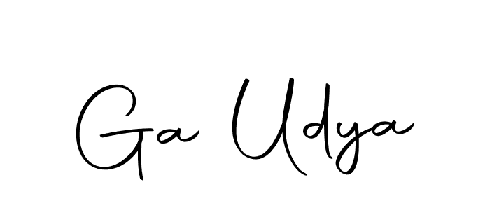 Use a signature maker to create a handwritten signature online. With this signature software, you can design (Autography-DOLnW) your own signature for name Ga Udya. Ga Udya signature style 10 images and pictures png