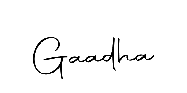 Similarly Autography-DOLnW is the best handwritten signature design. Signature creator online .You can use it as an online autograph creator for name Gaadha. Gaadha signature style 10 images and pictures png