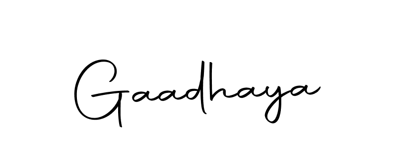 How to make Gaadhaya signature? Autography-DOLnW is a professional autograph style. Create handwritten signature for Gaadhaya name. Gaadhaya signature style 10 images and pictures png