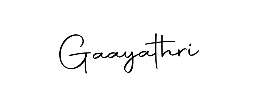 Create a beautiful signature design for name Gaayathri. With this signature (Autography-DOLnW) fonts, you can make a handwritten signature for free. Gaayathri signature style 10 images and pictures png