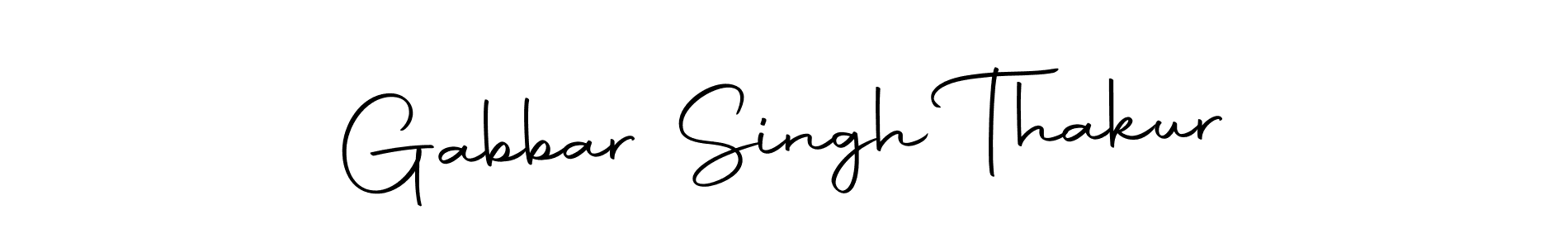 How to make Gabbar Singh Thakur name signature. Use Autography-DOLnW style for creating short signs online. This is the latest handwritten sign. Gabbar Singh Thakur signature style 10 images and pictures png