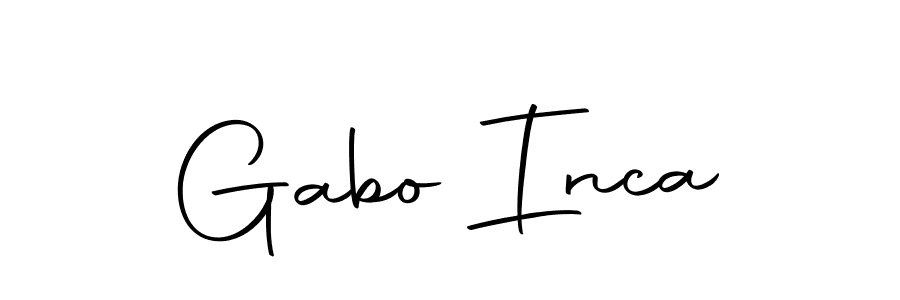 It looks lik you need a new signature style for name Gabo Inca. Design unique handwritten (Autography-DOLnW) signature with our free signature maker in just a few clicks. Gabo Inca signature style 10 images and pictures png