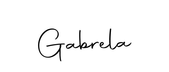 Make a beautiful signature design for name Gabrela. With this signature (Autography-DOLnW) style, you can create a handwritten signature for free. Gabrela signature style 10 images and pictures png
