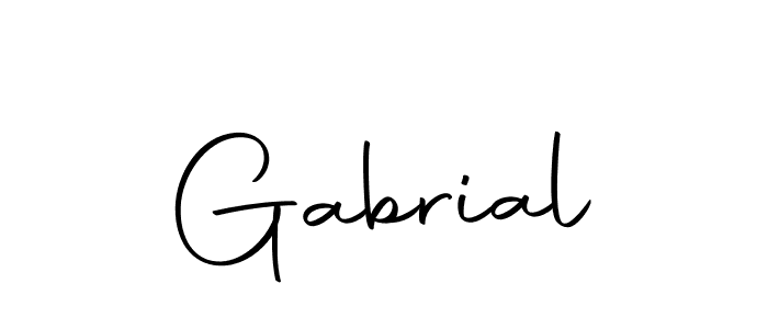 Make a beautiful signature design for name Gabrial. Use this online signature maker to create a handwritten signature for free. Gabrial signature style 10 images and pictures png