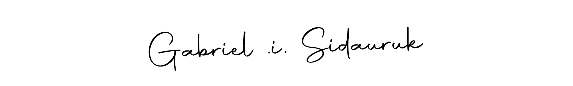 Design your own signature with our free online signature maker. With this signature software, you can create a handwritten (Autography-DOLnW) signature for name Gabriel .i. Sidauruk. Gabriel .i. Sidauruk signature style 10 images and pictures png