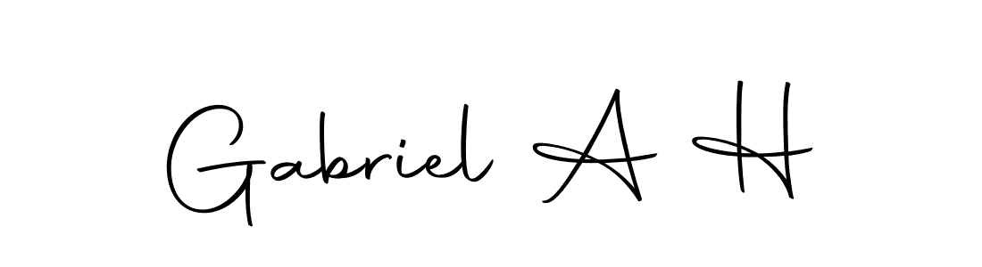 if you are searching for the best signature style for your name Gabriel A H. so please give up your signature search. here we have designed multiple signature styles  using Autography-DOLnW. Gabriel A H signature style 10 images and pictures png