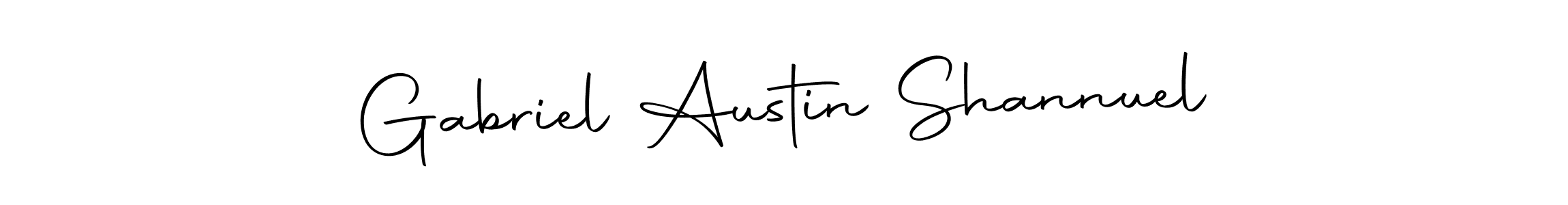 Make a beautiful signature design for name Gabriel Austin Shannuel. With this signature (Autography-DOLnW) style, you can create a handwritten signature for free. Gabriel Austin Shannuel signature style 10 images and pictures png